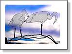 Mesh Sculpture Ibises