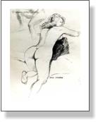 Nude Leaning Forward Sketch