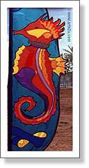 Sea Horse Feather Banner