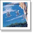 Egrets Flying